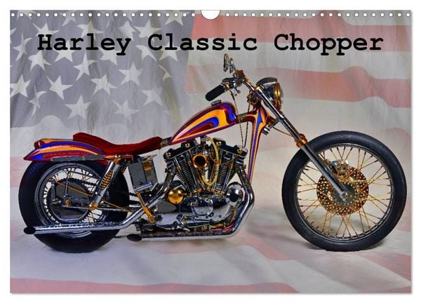 Harley Classic Chopper (Wandkalender 2026 DIN A3 quer), CALVENDO Monatskalender