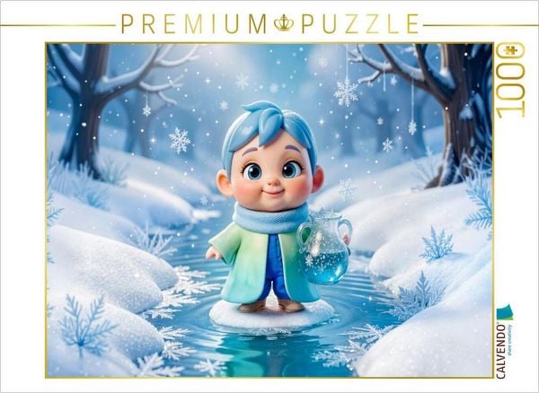 CALVENDO Puzzle Sternzeichen Wassermann am Bach Puzzle 1000 Teile Lege-Größe 64x48cm Foto-Puzzle für glückliche Stunden