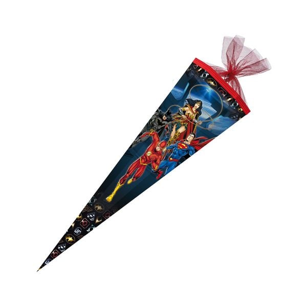 Nestler Schultüte DC Justice League eckig mit Tüllverschluss 85cm