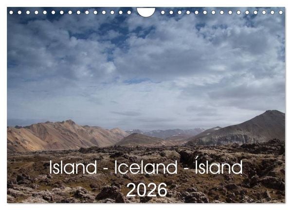 Island - Iceland - Ísland (Wandkalender 2026 DIN A4 quer), CALVENDO Monatskalender
