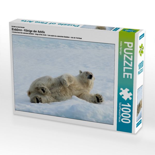 CALVENDO Puzzle Ein Motiv aus dem Kalender Eisbären - Könige der Arktis 1000 Teile Lege-Größe 64x48cm Foto-Puzzle für glückliche Stunden