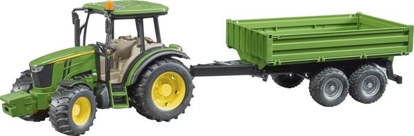 Bruder 02108 John Deere 5115M + Bordwandanhänger