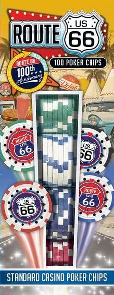 Rt 66 100 PC Poker Chips