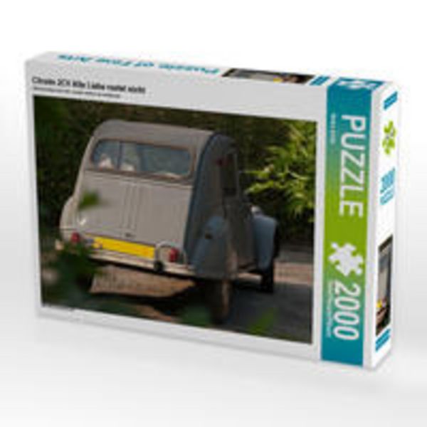 CALVENDO Puzzle Citroën 2CV Alte Liebe rostet nicht 2000 Teile Puzzle quer 2000 Teile Lege-Größe 90 × 67 cm Foto-Puzzle für glückliche Stunden