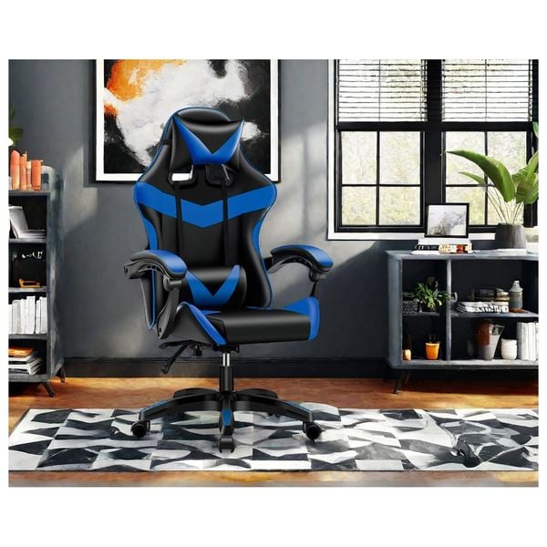 HTI-Living Gamingstuhl Krit Power blau PVC Gamingstuhl Krit Power blau PVC
