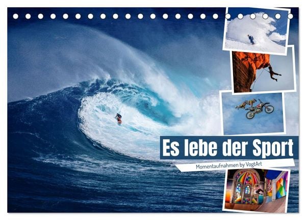 Es lebe der Sport - Momentaufnahmen by VogtArt (Tischkalender 2026 DIN A5 quer), CALVENDO Monatskalender