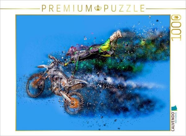 CALVENDO Puzzle Motocross 1000 Teile Lege-Größe 64x48cm Foto-Puzzle für glückliche Stunden