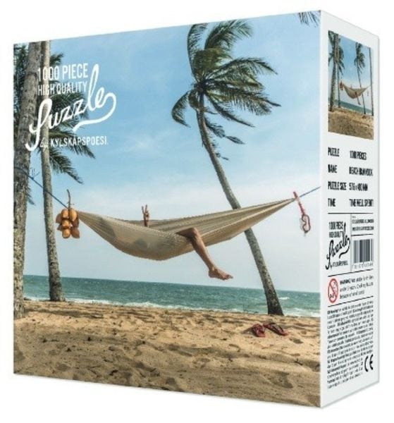 High Quality Puzzle Strand + Hängematte (1000 Teile)