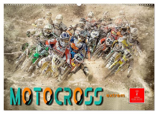 Motocross extrem (Wandkalender 2026 DIN A2 quer), CALVENDO Monatskalender