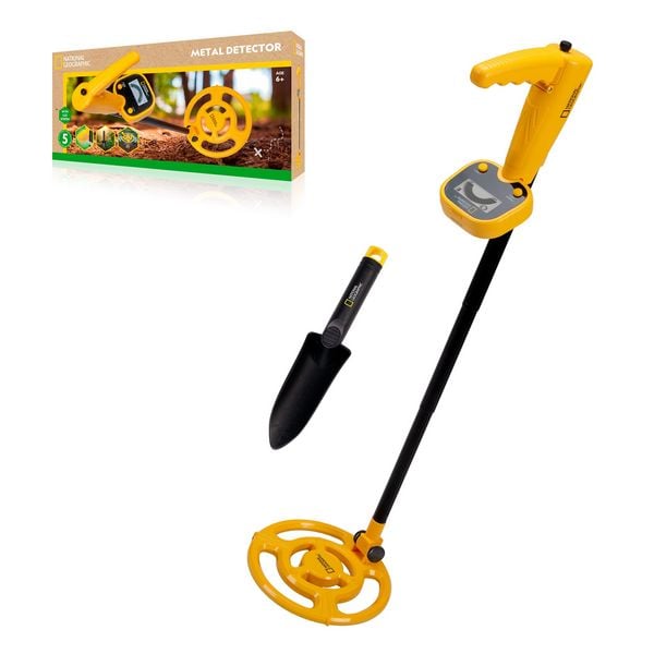 Bresser 16489 - NATIONAL GEOGRAPHIC Kinder-Metalldetektor mit Schaufel