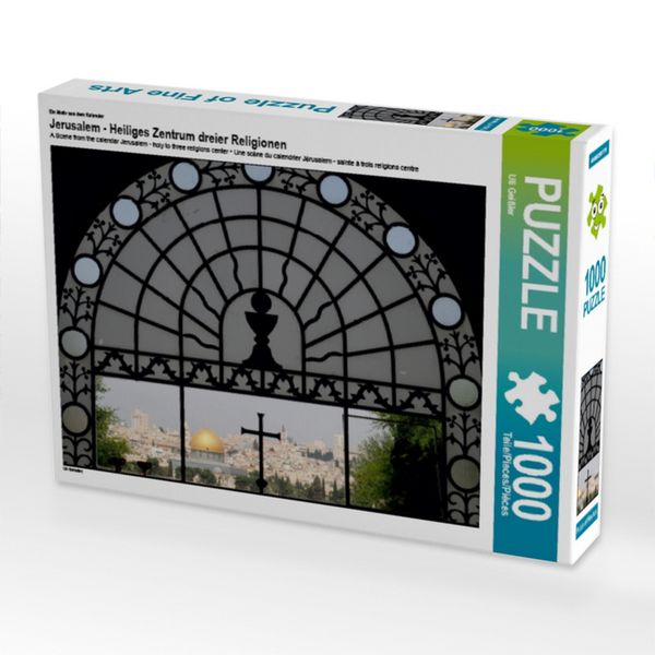 CALVENDO Puzzle Ein Motiv aus dem Kalender Jerusalem - Heiliges Zentrum dreier Religionen 1000 Teile Lege-Größe 64x48cm Foto-Puzzle für glückliche Stunden
