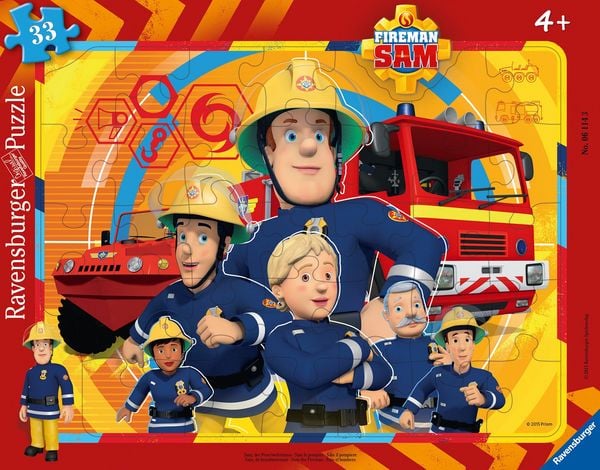 Rahmenpuzzle Ravensburger Sam, der Feuerwehrmann 33 Teile