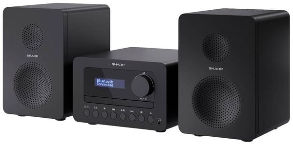 Sharp XL-B520D Stereoanlage AUX, Bluetooth®, DAB+, USB, Inkl. Fernbedienung 40W Schwarz
