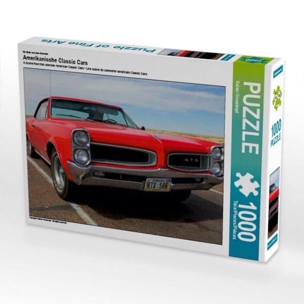CALVENDO Puzzle Ein Motiv aus dem Kalender Amerikanische Classic Cars 1000 Teile Lege-Größe 64x48cm Foto-Puzzle für glückliche Stunden