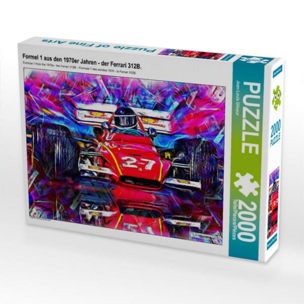 CALVENDO Puzzle Formel 1 aus den 1970er Jahren - der Ferrari 312B. 2000 Teile Puzzle quer 2000 Teile Lege-Größe 90 × 67 cm Foto-Puzzle für glückliche Stunden