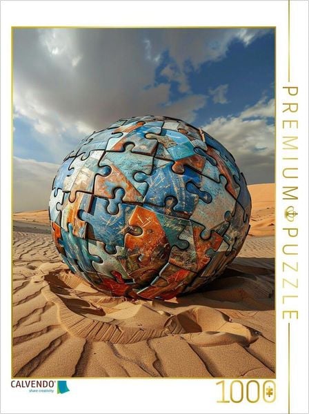 CALVENDO Puzzle Die Puzzle-Welt 1000 Teile Lege-Größe 64x48cm Foto-Puzzle für glückliche Stunden