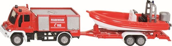 Siku 1636 Unimog Feuerwehr mit Boot