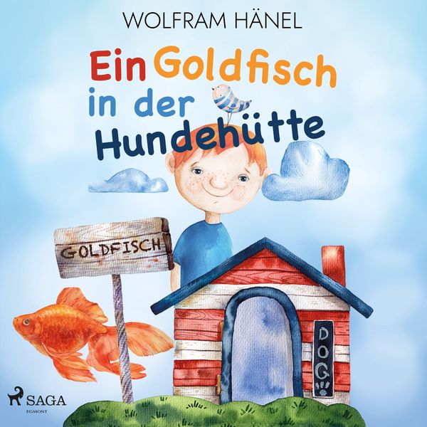 Ein Goldfisch in der Hundehütte