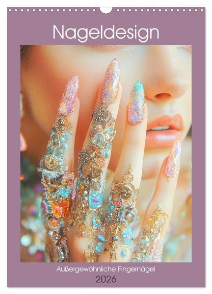 Nageldesign. Außergewöhnliche Fingernägel (Wandkalender 2026 DIN A3 hoch), CALVENDO Monatskalender