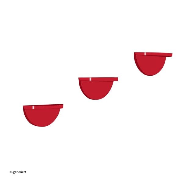 HTI-Living Wandregal 3er Set Konsole Altona Rot Wandregal 3er Set Konsole Altona Rot