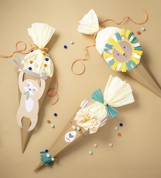 Folia Schultüte Bastelset SAFARI SCHOOL, 1 Stück