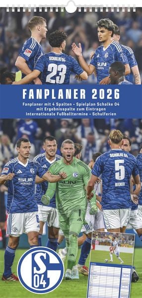 FC Schalke 04 2026 - Fanplaner Fan-/Fußballkal. 22x45