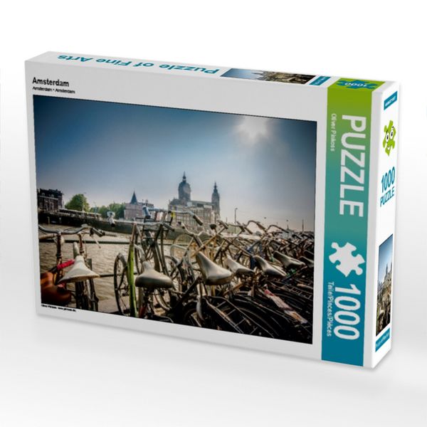 CALVENDO Puzzle Amsterdam 1000 Teile Puzzle quer 1000 Teile Lege-Größe 64 × 48 cm Foto-Puzzle für glückliche Stunden