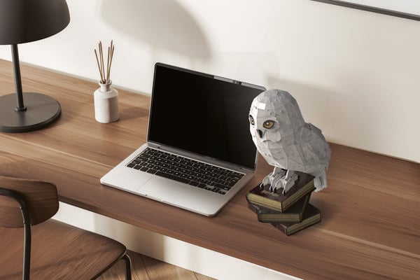 4D Build - Harry Potter, 3D-Puzzle der beliebten Schnee-Eule Hedwig aus hochwertigem Karton, 118 Teile, für Harry Potter Fans ab 12 Jahren