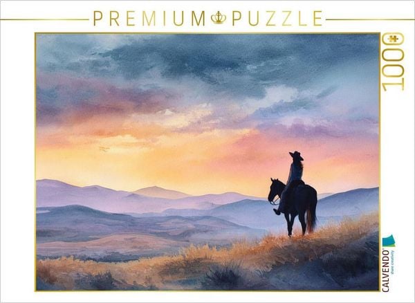 CALVENDO Puzzle Abendrot im Westen 1000 Teile Lege-Größe 64x48cm Foto-Puzzle für glückliche Stunden