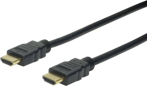 Digitus HDMI Anschlusskabel HDMI-A Stecker, HDMI-A Stecker 5.00 m Schwarz AK-330107-050-S Audio Return Channel, vergoldete Steckkontakte HDMI-Kabel
