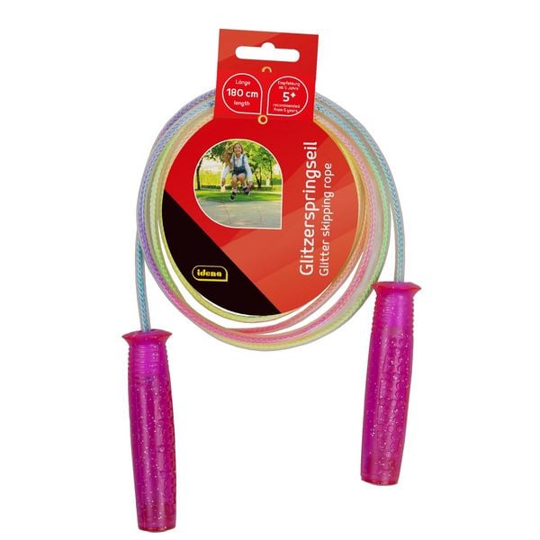 Idena Springseil Glitzer 180cm