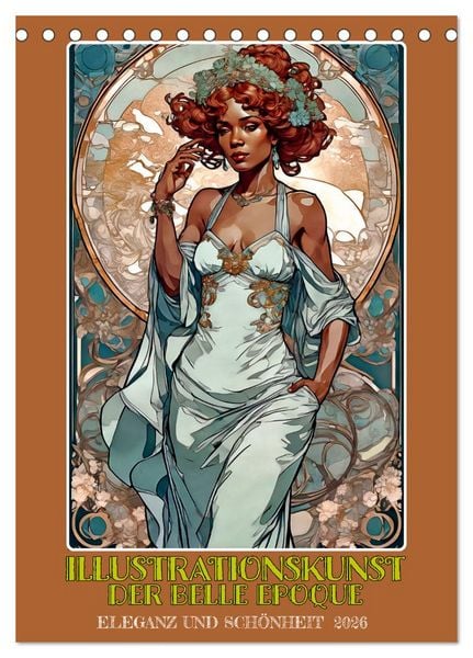 Illustrationskunst der Belle Époque (Tischkalender 2026 DIN A5 hoch), CALVENDO Monatskalender