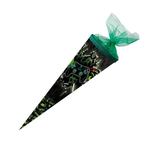 Nestler Schultüte Play & Win rund mit Tüllverschluss 50cm