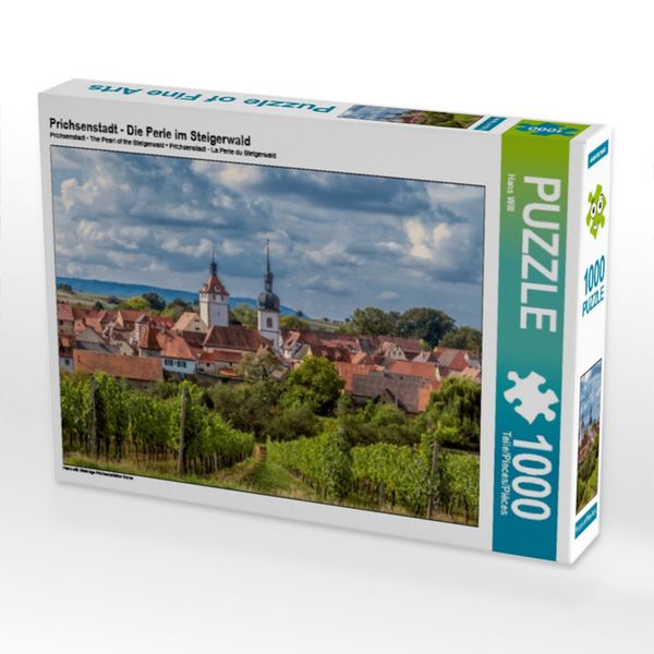 CALVENDO Puzzle Prichsenstadt - Die Perle im Steigerwald 1000 Teile Lege-Größe 64x48cm Foto-Puzzle für glückliche Stunden