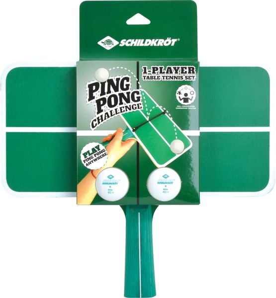 Schildkröt 788459 - Ping Pong Challenge Tischtennis-Set, 30x15cm, Geschicklichkeitsspiel