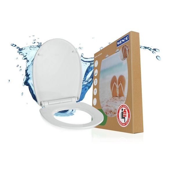 WC-Sitz Mod. Bautole, Toilettensitz mit Absenkautomatik und Relief-Druck