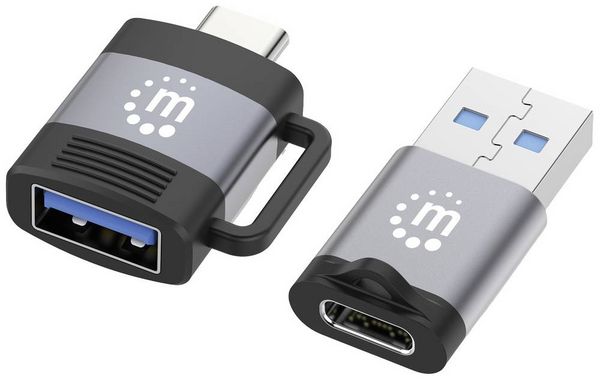 Manhattan USB 2.0 Adapter [2x USB 3.2 Gen 1 Buchse A (USB 3.0), USB 3.2 Gen 1 Buchse C (USB 3.0) - 2x USB 3.2 Gen 1 Stecker C (USB 3.0), USB 3.2