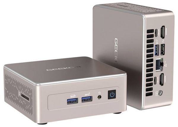 GEEKOM Mini PC Mini-PC, AMD R5-7430U, with 16GB RAM and 512GB SSD, Windows 11 Pro 4K AMD Ryzen 5 Mobile Processor 4.3GHz 16GB RAM