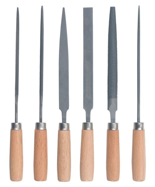 PEBARO 59 - Schlüsselfeilen-Set, 6-teilig, Feilen-Werkzeugset