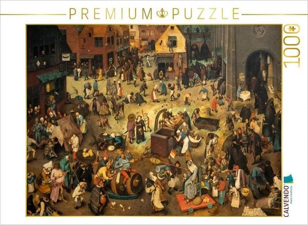 CALVENDO Puzzle Kampf zwischen Fasching und Fasten - 1559 1000 Teile Lege-Größe 64x48cm Foto-Puzzle für glückliche Stunden