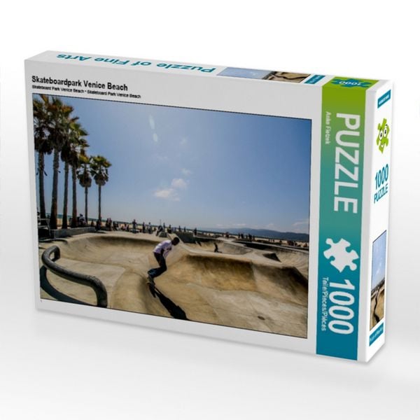 CALVENDO Puzzle Skateboardpark Venice Beach 1000 Teile Puzzle quer 1000 Teile Lege-Größe 64 × 48 cm Foto-Puzzle für glückliche Stunden