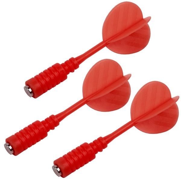 Karella 4845.02 - Ersatzpfeile für Dartboard Magnet, 3er Set rot