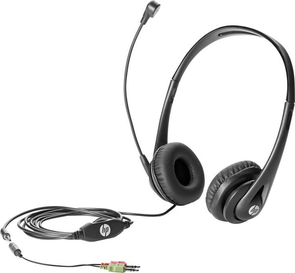 HP Business V2 Over Ear Headset kabelgebunden Schwarz Mikrofon-Rauschunterdrückung Lautstärkeregelung, Mikrofon-Stummschaltung Computer
