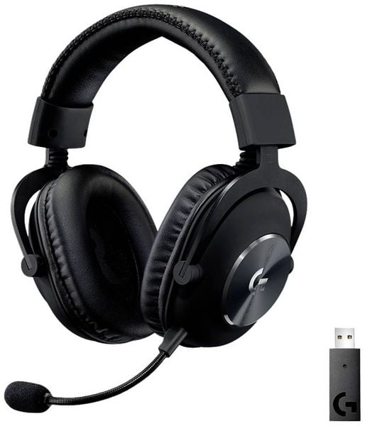 Logitech Gaming PRO X On Ear Headset Funk 7.1 Surround Schwarz Lautstärkeregelung, Mikrofon-Stummschaltung Gaming