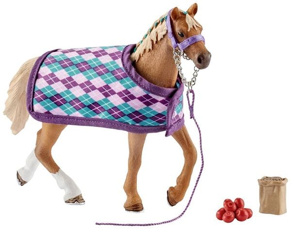 Schleich 42360 - Horse Club, Englisches Vollblut mit Decke, Pferd