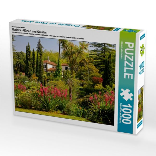 CALVENDO Puzzle Ein Motiv aus dem Kalender Madeira - Gärten und Quintas 1000 Teile Lege-Größe 64x48cm Foto-Puzzle für glückliche Stunden