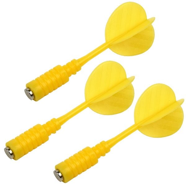 Karella 4845.03 - Ersatzpfeile für Dartboard Magnet, 3er Set gelb