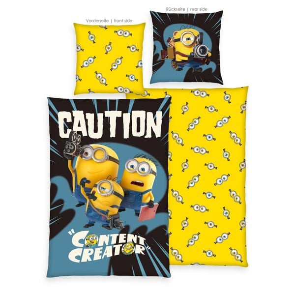 Klaus Hering 4406422050 - Minions Bettwäsche, Minions 3, 80x80+135x200 cm
