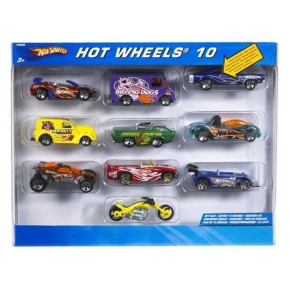 Hot Wheels Set mit 10Fahrzeugen im Maßstab 1:64 für Sammler und Kinder