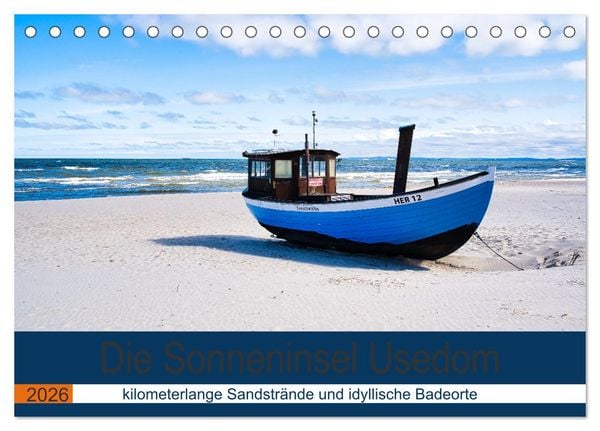 Die Sonneninsel Usedom (Tischkalender 2026 DIN A5 quer), CALVENDO Monatskalender